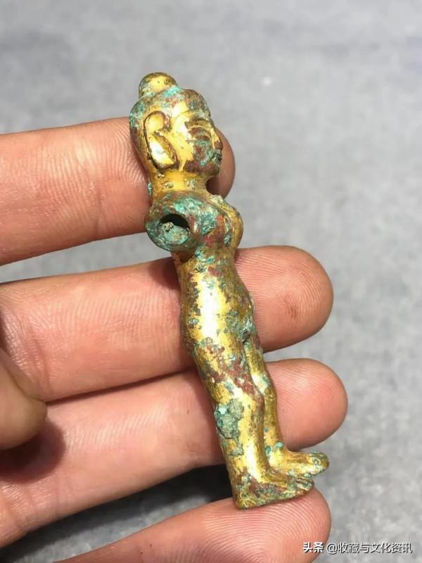 遼金時期銅鎏金武仕鑑賞