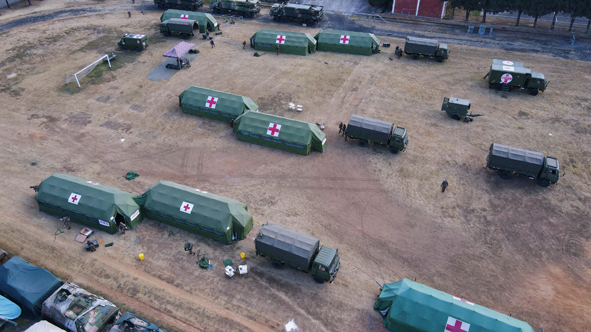 兵記者帶你直擊衛勤考核現場