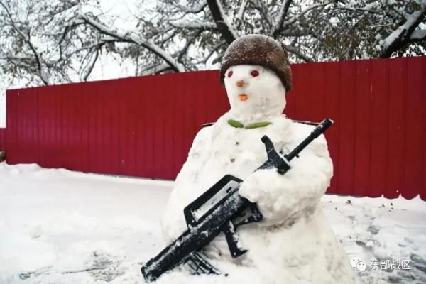 虎年第一個工作日，雪中練兵