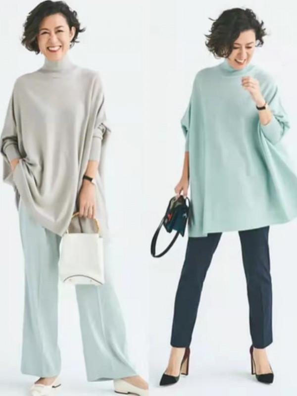 這個秋季火了一種單品，叫“七分袖上衣”，50、60歲穿優雅又大方