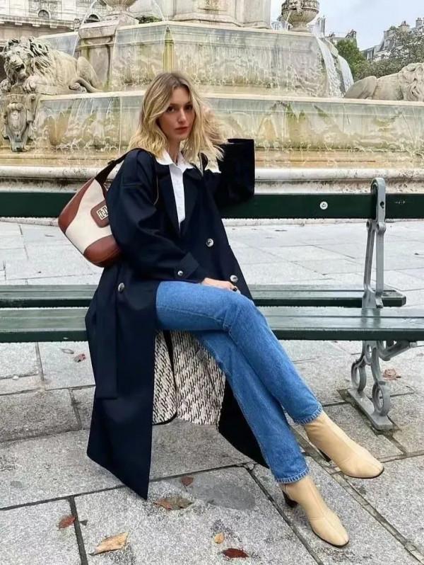 冬天穿褲子，就要配短靴