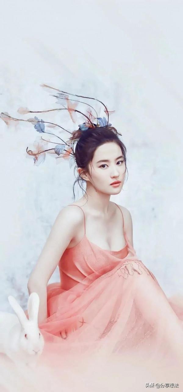 劉亦菲現代裝美圖桌布