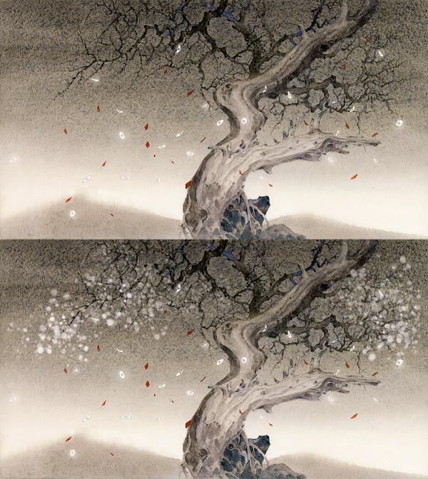 這樣詩意唯美的古風水彩場景，你喜歡嗎？