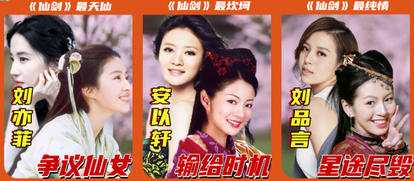 &quot;仙劍&quot;是誰的青春？劉亦菲、安以軒、劉品言，戲外命運各不相同