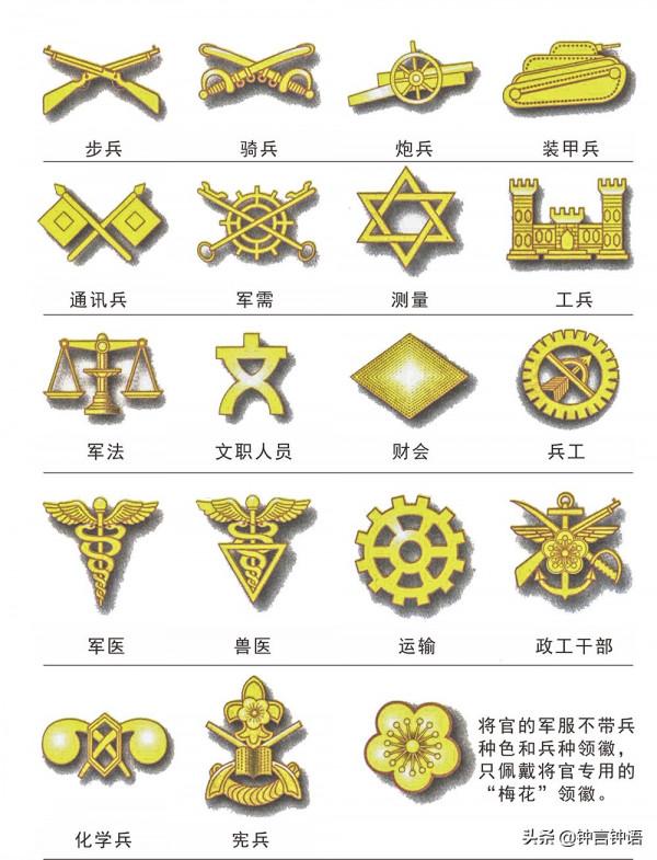 從抗戰爆發到國民黨退出大陸，國軍軍銜標誌都有哪些變化