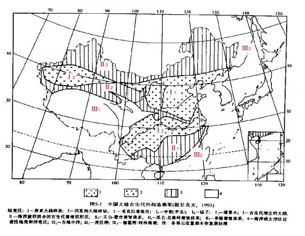 古生代板塊構造輪廓及演化 古生代板塊構造輪廓及演化
