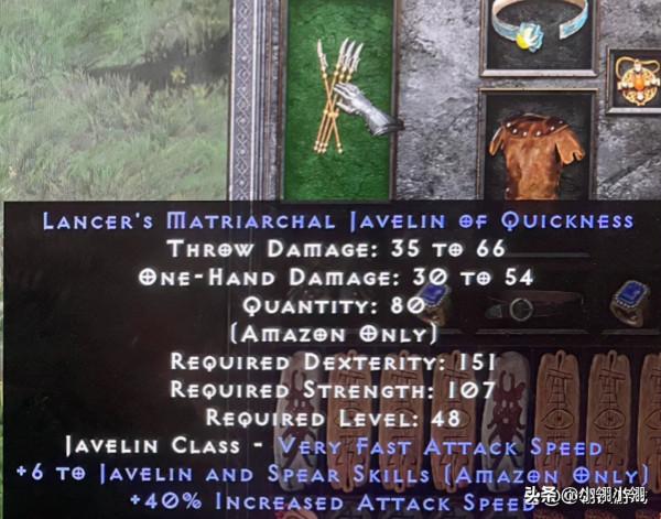 暗黑2重製版，外服交易過的天價裝備，超越紅白的珠寶與6技能標槍