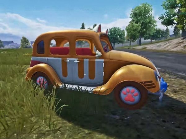 “吃雞”2款新載具面板實戰效果，外觀像兒童玩具車，格格不入