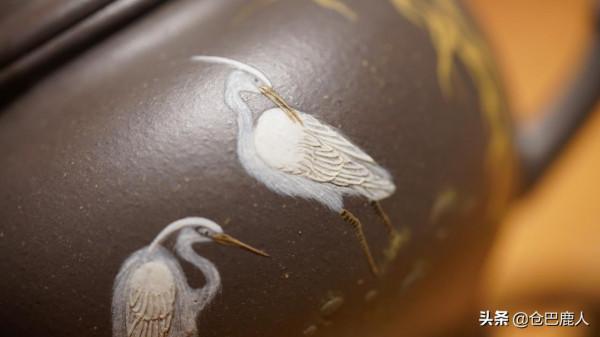 泥繪白鷺竹節笑櫻「白鷺戲水·碧霄生風」 泥繪白鷺竹節笑櫻「白鷺戲水·碧霄生風」