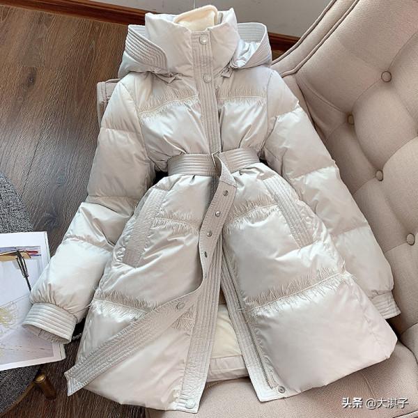 鵝絨服中長款 氣質百搭