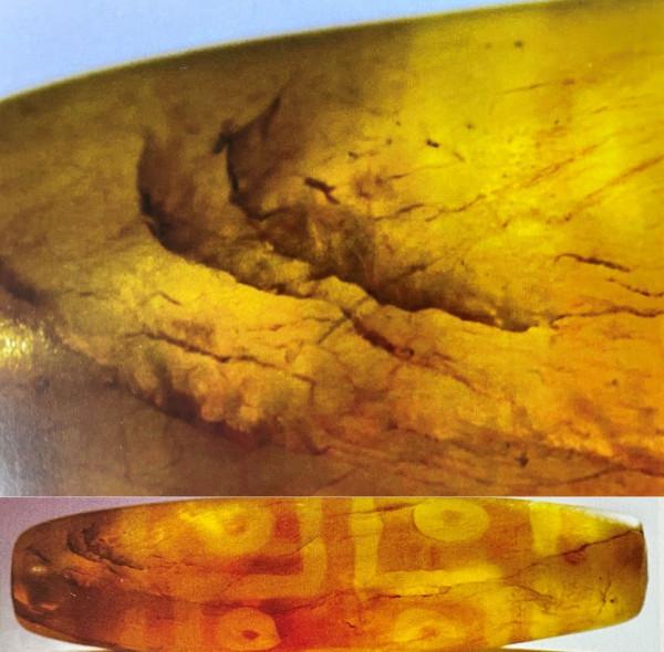 砡知行(7) 讀《解密古代天珠》學習體會之沁裂紋現象 砡知行(7) 讀《解密古代天珠》學習體會之沁裂紋現象