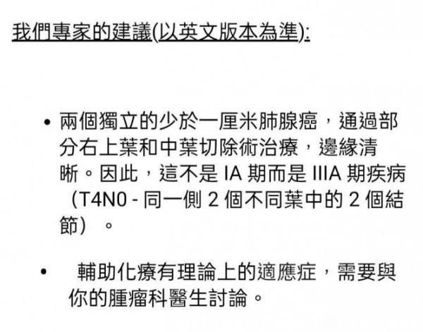 海外醫療團隊也誤診,關於多原發磨玻璃結節型肺癌的分期與術後 海外醫療團隊也誤診,關於多原發磨玻璃結節型肺癌的分期與術後