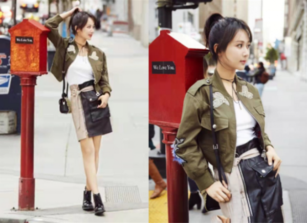 楊紫一改&OpenCurlyDoubleQuote;甜美風&rdquo;穿搭，大膽嘗試短款皮衣秀個性，看著時髦高階
