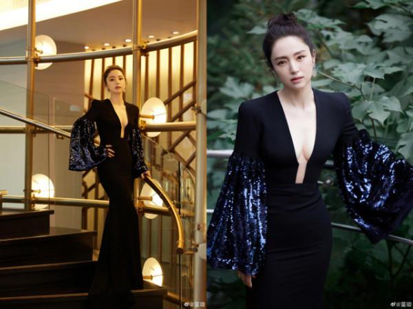 董璇北影節造型引熱議，女星紅毯照修圖前後對比，誰的顏值最抗打