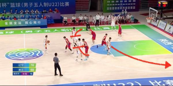 分差被追到2分後,趙繼偉用一手勢指揮郭艾倫跑位助張鎮麟完成劈扣 分差被追到2分後,趙繼偉用一手勢指揮郭艾倫跑位助張鎮麟完成劈扣