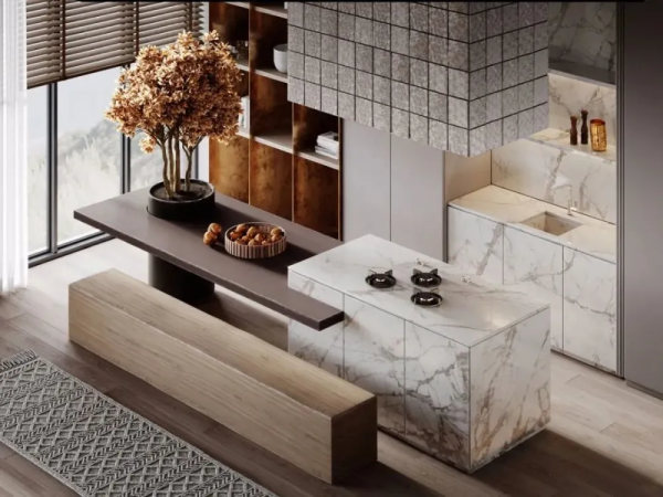 餐桌島臺一體化，打造高階便捷的實用搭配