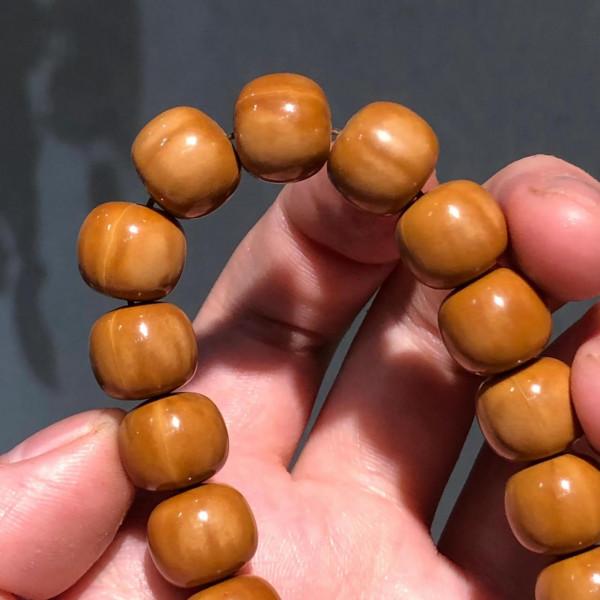 「猴頭算盤珠」精選矮樁猴頭雕刻 顆顆全品 尺寸11mm*9mm