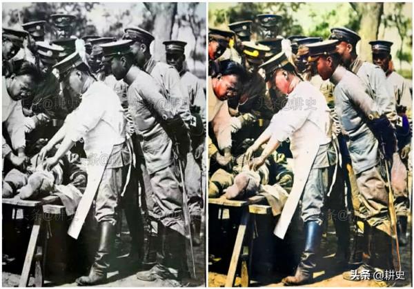 晚清老照片：李蓮英穿袈裟，清軍做手術，袁世凱最寵愛的姨太太