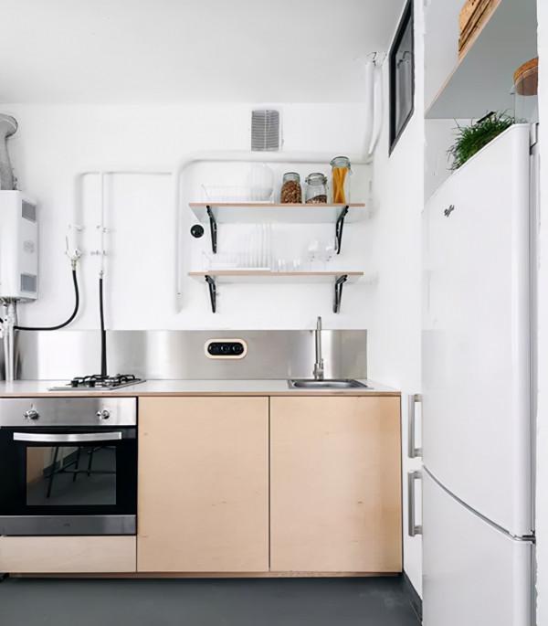 40平米小戶型，個性且帶有粗獷品味工業風