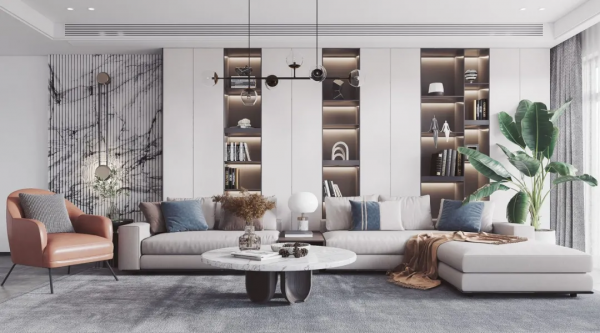 大理石+木格柵,這些背景牆案例給您參考 大理石+木格柵,這些背景牆案例給您參考