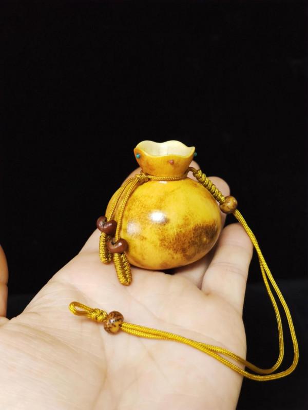 花皮錢袋子 寓意有錢花