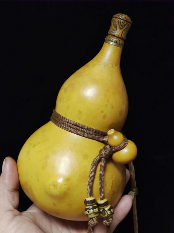 酒葫蘆作品賞析～花皮財包大肚臍