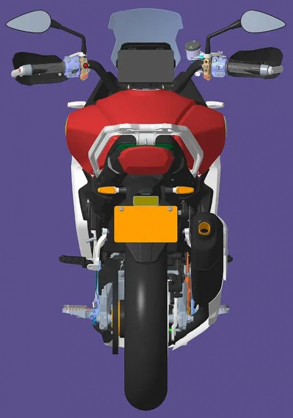 錢江硬派拉力車曝光，採用650排量V型雙缸動力，外觀很時尚