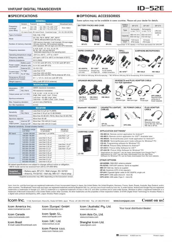 ICOM已釋出ID-52E數字對講機操控性如何？D-STAR模式有何特點？