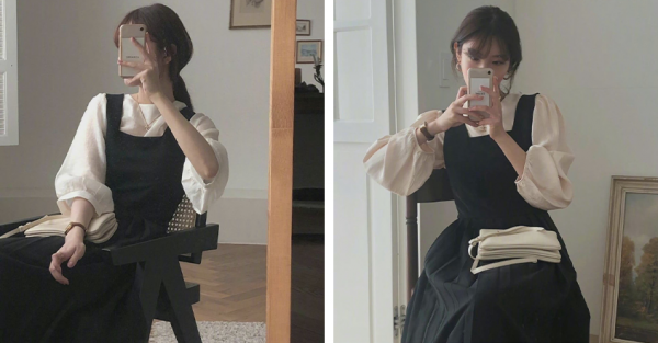 圓肩厚背這樣穿，堪比變形記