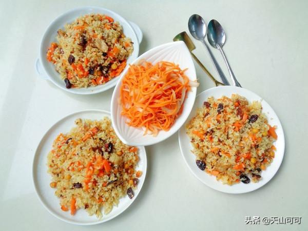 我家冬天週末一日三餐，抓飯配燉菜，好吃又暖和