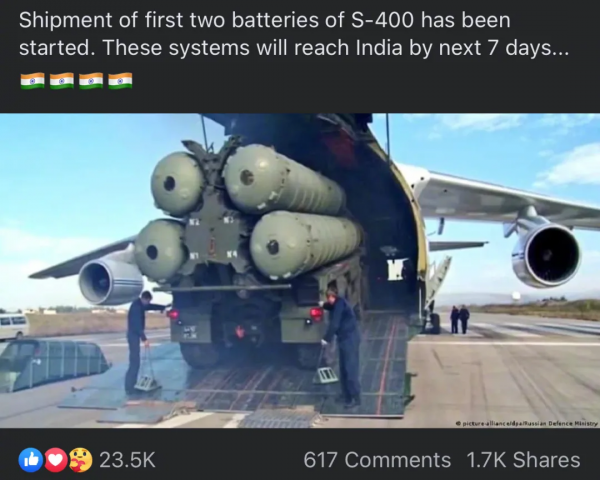 首批俄製S-400防空系統開始交付印度，會部署在哪？丨圖說軍事