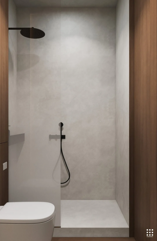 62㎡水泥灰+原木，溫暖舒適