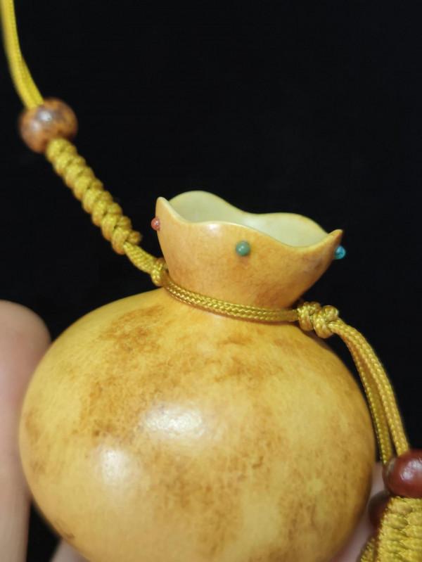 花皮錢袋子 寓意有錢花