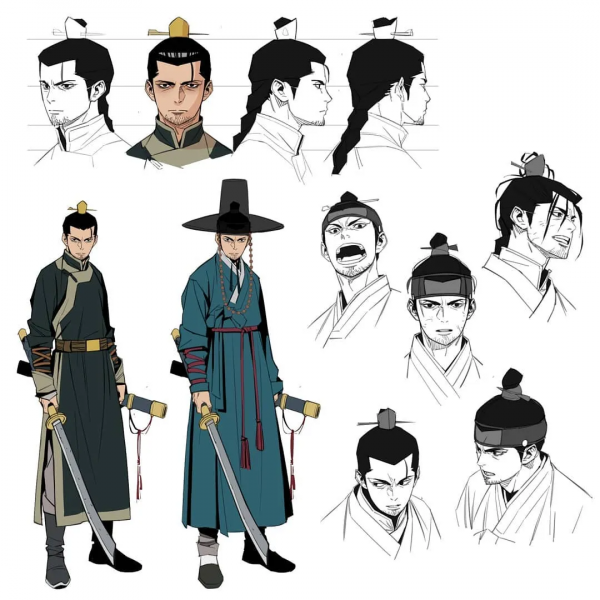 畫熱血漫畫的人設，真酷