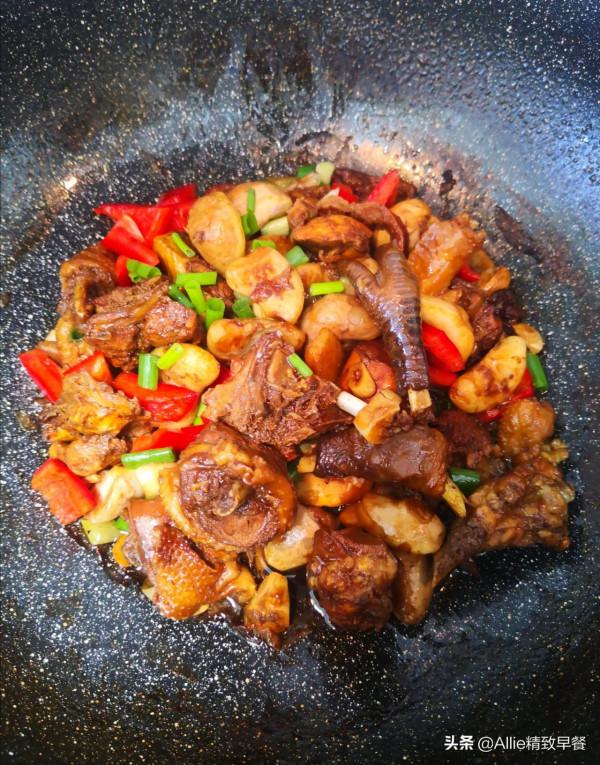 無糖無油的喜餅，適合減脂期做主食，搭配菱角雞，早餐不重樣，贊