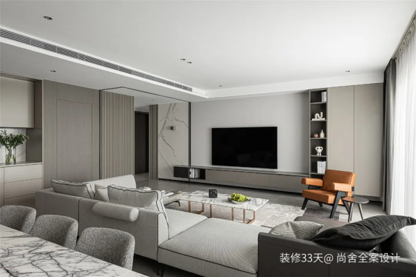 現代簡約質感大平層三口之家