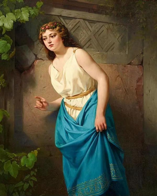 80張古典人物油畫（女孩），華麗與優雅美的結合