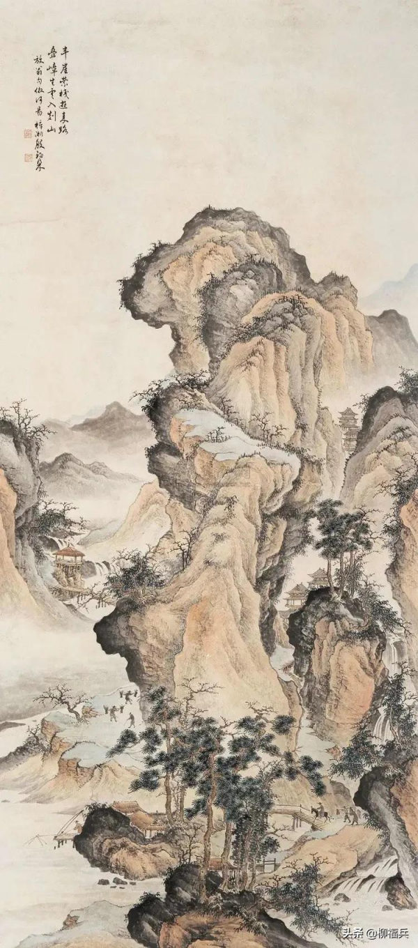 三十幅名家山水中堂，太養眼了