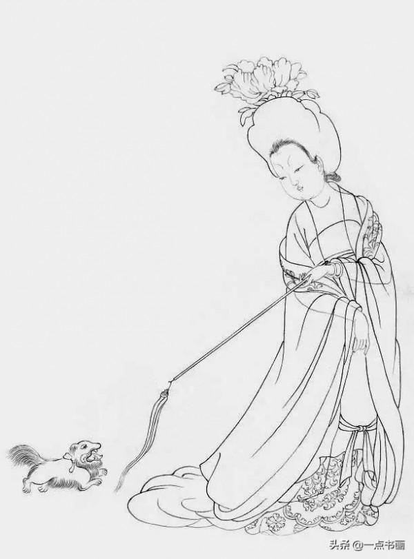 《簪花仕女圖》設色步驟分解 《簪花仕女圖》設色步驟分解