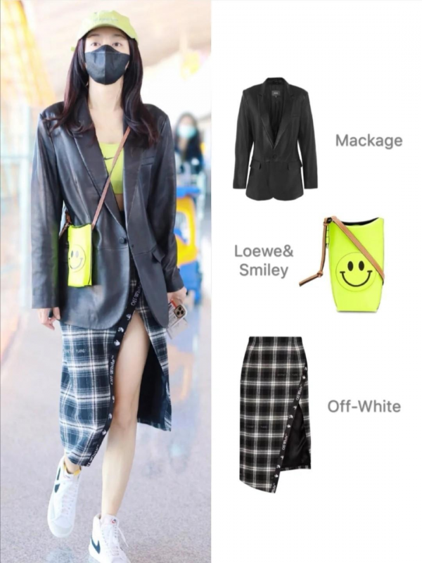 1米65的“秦嵐”太會穿,黑色皮衣配開叉格紋裙,洋氣得像少女 1米65的“秦嵐”太會穿,黑色皮衣配開叉格紋裙,洋氣得像少女