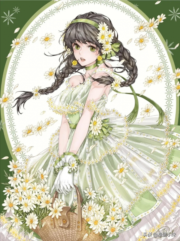 插畫 &vert; 動漫少女頭像，俏皮可愛的樣子真好看