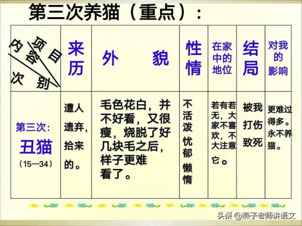 七上《貓》手寫筆記、仿寫與綜合性運用、拓展積累