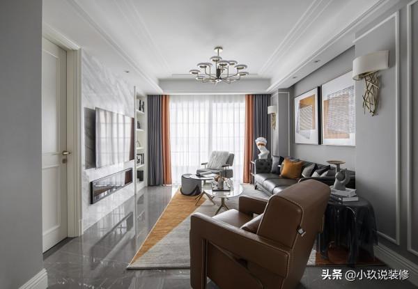 140㎡現代四居室，簡潔大方的空間，精緻細膩的元素，裝出高階感