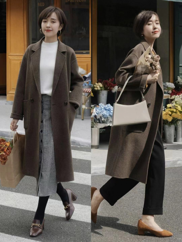 秋冬穿“長外套”才高階，3招化解顯矮難題，160也能穿出大長腿