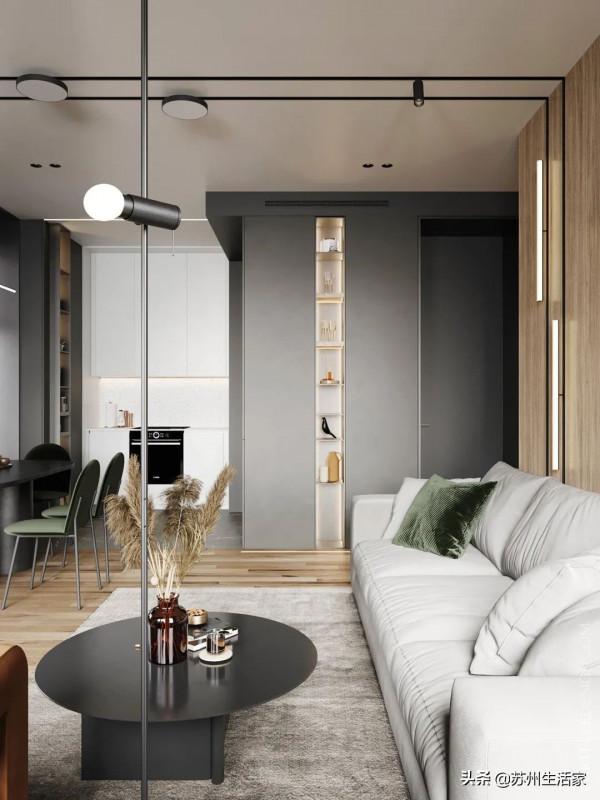 56㎡一居室公寓，可以在家開轟趴