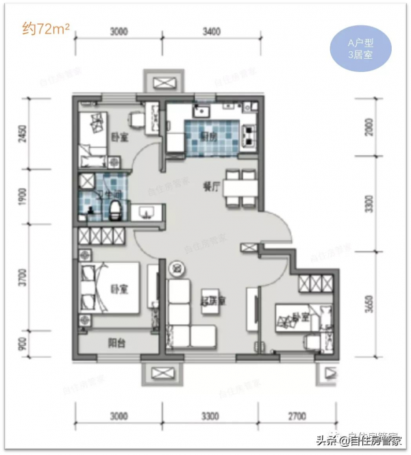 4&period;3萬共有產權房戶型圖曝光，共319套，戶型面積小了點