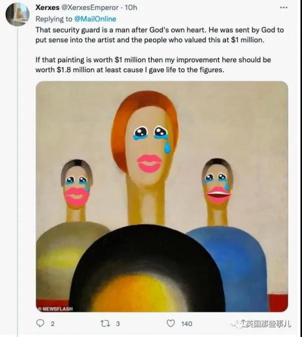 保安無聊給名畫添眼睛，被毀的名畫卻升價了