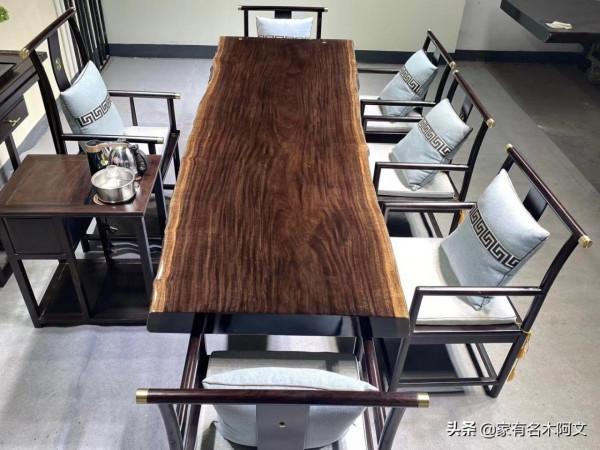 黑檀（風車木）實木大板，紋形不錯哦