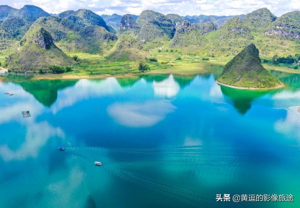 航拍:廣西最美喀斯特水上峰林!青山成嶼,千頃澄碧 航拍:廣西最美喀斯特水上峰林!青山成嶼,千頃澄碧