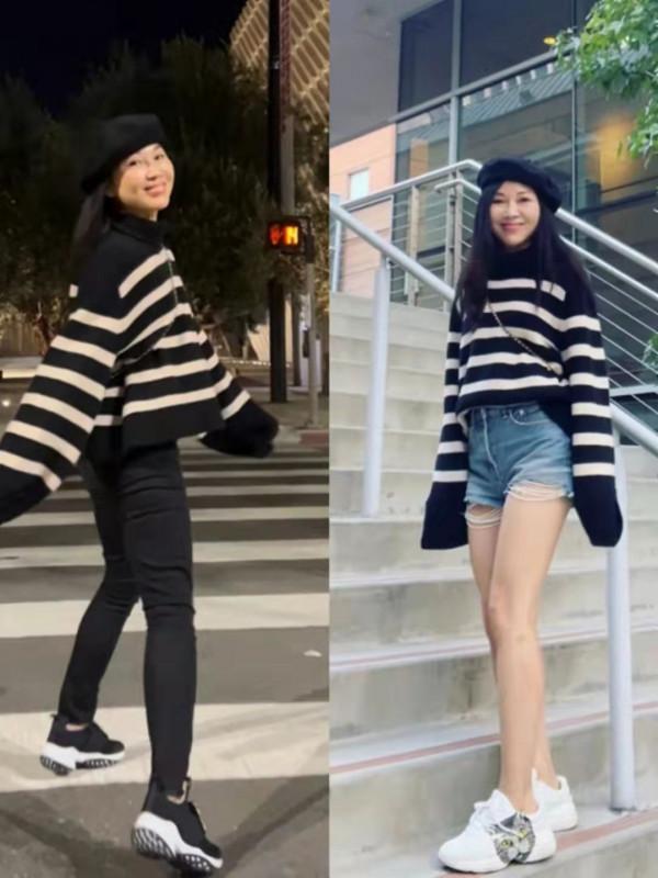 秋季懂搭配的女人不顯老，不信看這位52歲“姐姐”，比小姑娘還俏